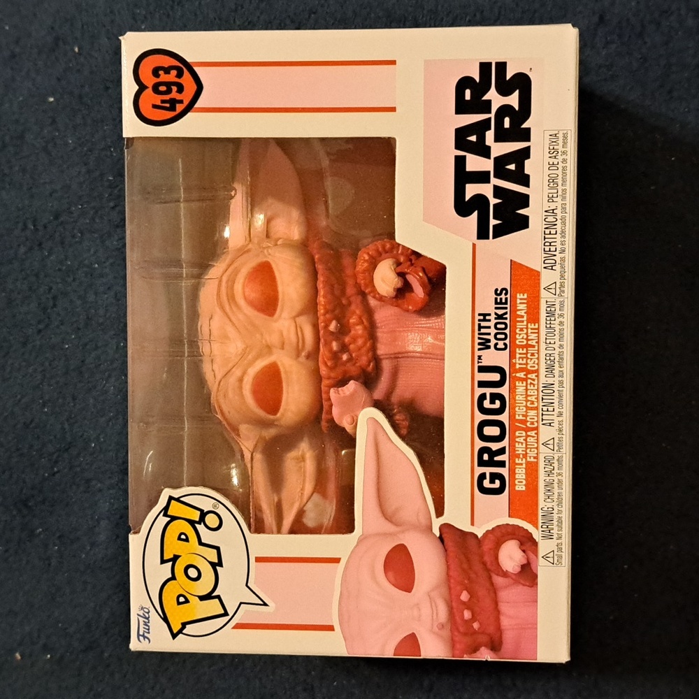 Star Wars Grogu with cookies NEW Funko Pop #493